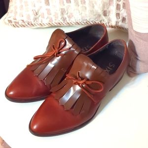 SIXT VERA PELLE ITALIAN TASSEL & TIE LOAFERS